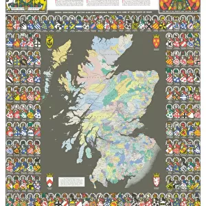 Maps and Charts Tote Bag Collection: Scotland