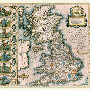 Maps from the British Isles Canvas Print Collection: British Isles Map PORTFOLIO