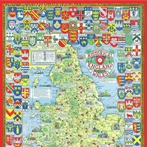 Pictorial Maps and Pictorial History Maps Poster Print Collection: Pictorial History Maps PORTFOLIO