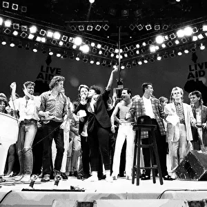 Music Photographic Print Collection: Live Aid Concert, Wembley 1985
