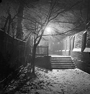 John Gay Premium Framed Print Collection: Alleyway at night a072752