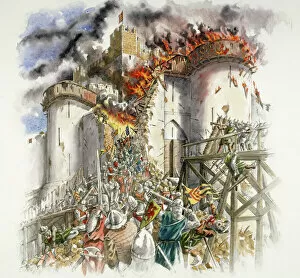Castles Metal Print Collection: Dover Castle siege J020152