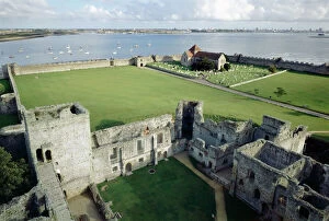 Related Images Metal Print Collection: Portchester Castle K991184