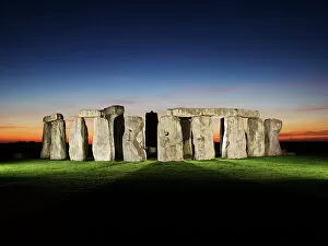 Neolithic Neolithic Canvas Print Collection: Stonehenge N071215