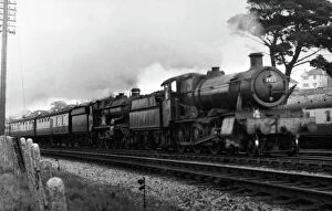 Devon Poster Print Collection: Earl of Clancarty, No. 5058 with Dinmore Manor, No. 7820 at Aller Junction, September 1958