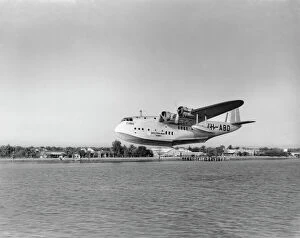 Related Images Fine Art Print Collection: Short C-Class flying boat VH-ABD of Qantas