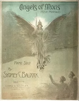 Posters Poster Print Collection: Angels of Mons, cover design for piano music