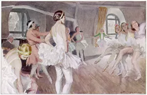 Music Fine Art Print Collection: Ballet dancers rehearsing Coppelia
