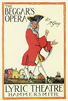 Music Cushion Collection: Beggars Opera Poster