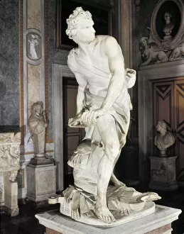 Sculptures Canvas Print Collection: BERNINI, Giovanni Lorenzo (1598-1680). David