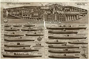 1950 Collection: British submarines during 50 years