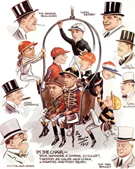 1927 Royal Ascot Weighing Out Print
