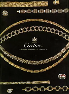 Earrings Collection: Cartier advertisement 1965