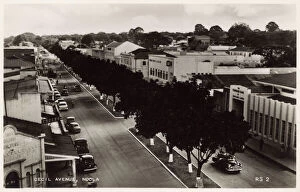 Related Images Fine Art Print Collection: Cecil Avenue, Ndola, Northern Rhodesia, South Central Africa