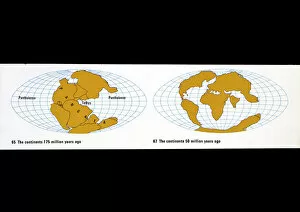 Land Collection: Continental drift diagrams