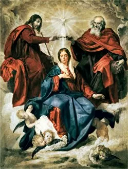 Diego Velazquez Canvas Print Collection: The Coronation of the Virgin