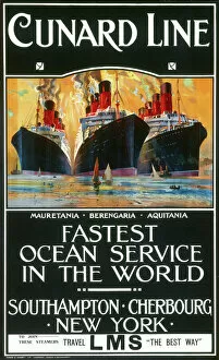 Related Images Poster Print Collection: Cunard Line Poster