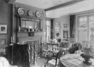 Literature Cushion Collection: Drawing Room at Thomas Hardys home, Max Gate