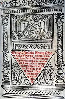 Literature Fine Art Print Collection: Duns Scotus (1266-1308). Philosopher-theologians. Scriptum q