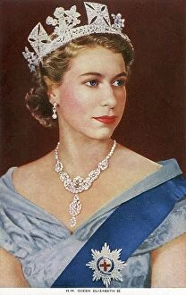 Street art graffiti Metal Print Collection: Elizabeth II - Queen of the United Kingdom and Commonwealth