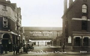Hotspur Collection: Entrance to Tottenham Hotspur football ground, c. 1906