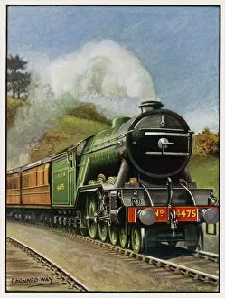 Steam Trains Fine Art Print Collection: Flying Scotsman C1927
