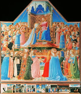 Music Fine Art Print Collection: Fra Angelico (1387-1455). The Coronation of the Virgin