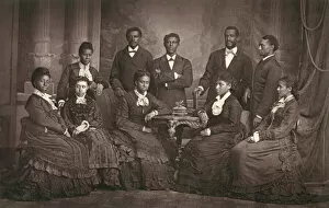Watkins Collection: Group photo, Jubilee Singers of Fisk University, USA