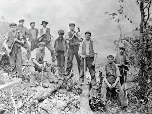 Related Images Collection: GWR navvies, Treffgarne, Pembrokeshire, South Wales