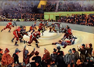Fine Art Metal Print Collection: Ice Hockey
