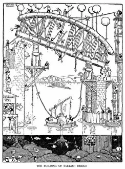 Trains Fine Art Print Collection: Illustration, Railway Ribaldry by W Heath Robinson