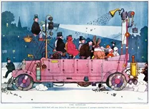 Film Pillow Collection: The Kinecar by William Heath Robinson
