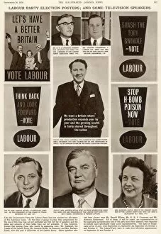 Speakers Collection: Labour Party election posters and television speakers
