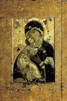 Virgin Collection: Our Lady of Vladimir. beg. 12th c. Icon moved
