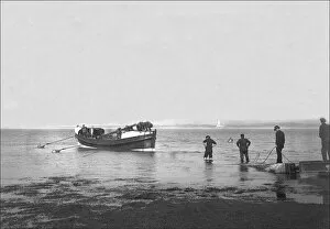 Appledore Collection: Lifeboat and crewmen at Appledore, Devon