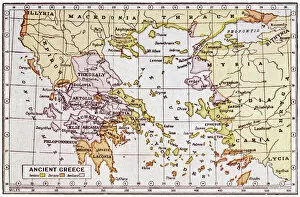 Maps Fine Art Print Collection: Map of Ancient Greece