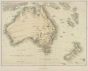 Maps Photo Mug Collection: Map / Australia / Nz 1862