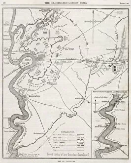 Americas Fine Art Print Collection: Map of Vicksburg