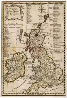 Early Maps Metal Print Collection: MAPS / BRITAIN / 1763