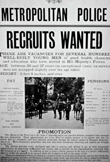 Pensions Collection: Metropolitan Police recruitment poster