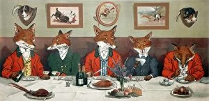 Scotland Canvas Print Collection: Mr Foxs Hunt Breakfast on Christmas Day