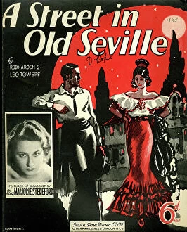 Marjorie Collection: Music cover, A Street in Old Seville, Marjorie Stedeford