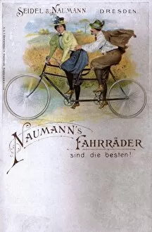 Tandem Collection: Naumanns Tandem Bicycle - Advertising postcard