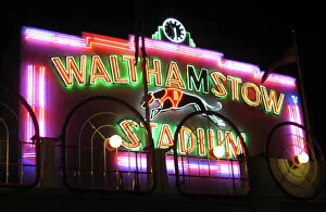 Racing Collection: Neon Frontage at Walthamstow Dog Racing Stadium
