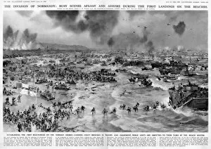 Royal Navy Canvas Print Collection: Normandy Invasion 1944
