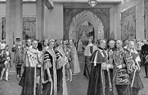 Peers Collection: Notables assembled in the Abbey annexe at 1937 Coronation