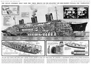 Section Collection: The ocean liner Normandie by G. H. Davis