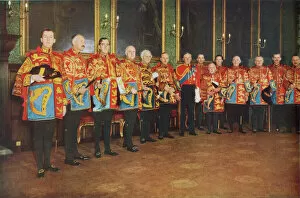 Walker Evans Collection: Officers of Arms of the Heralds College, 1952