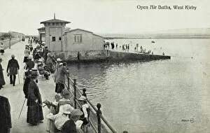 Wirral Collection: Open Air Baths - West Kirby, Wirral, England
