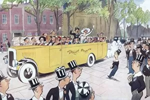 Cartoon Poster Print Collection: The Parents Who Came By Charabanc by H. M. Bateman